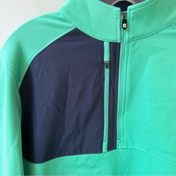 FootJoy pique sport mid-layer men’s half zip golf pullover - Picture 3 of 8
